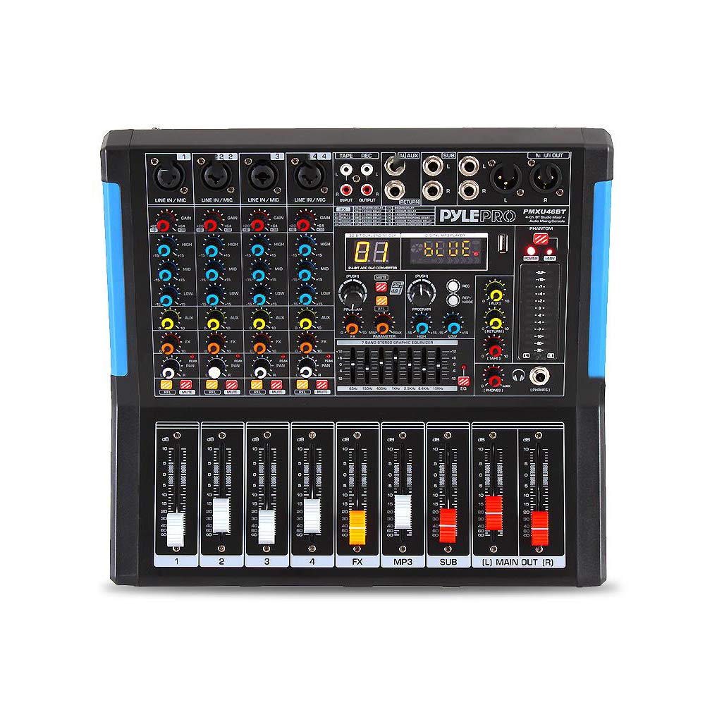 4-Channel Bluetooth Audio Mixer with USB and XLR V868180