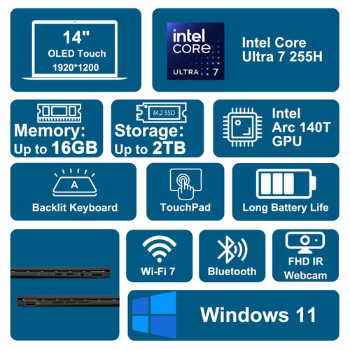 14" WUXGA OLED Touch Laptop 16GB RAM 512GB SSD S508678