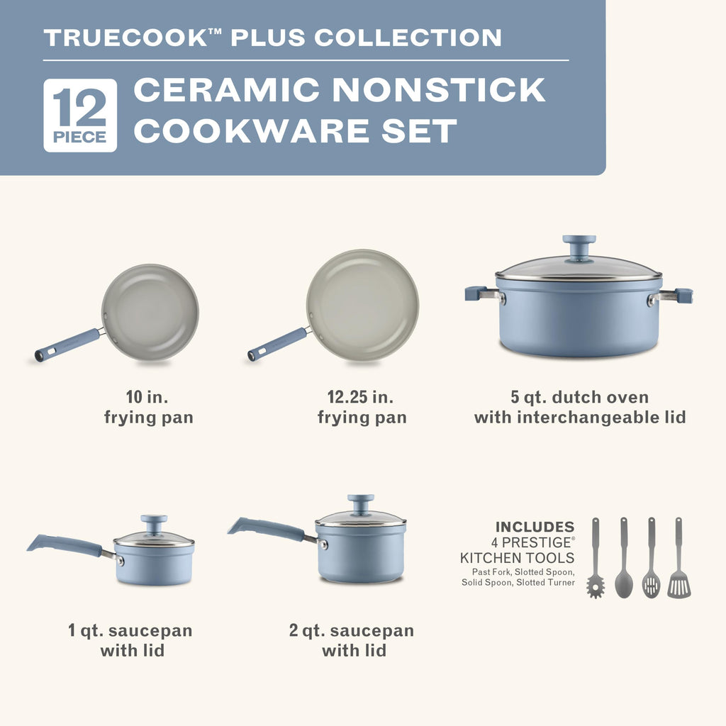 12-Piece Ceramic Cookware Set H1476