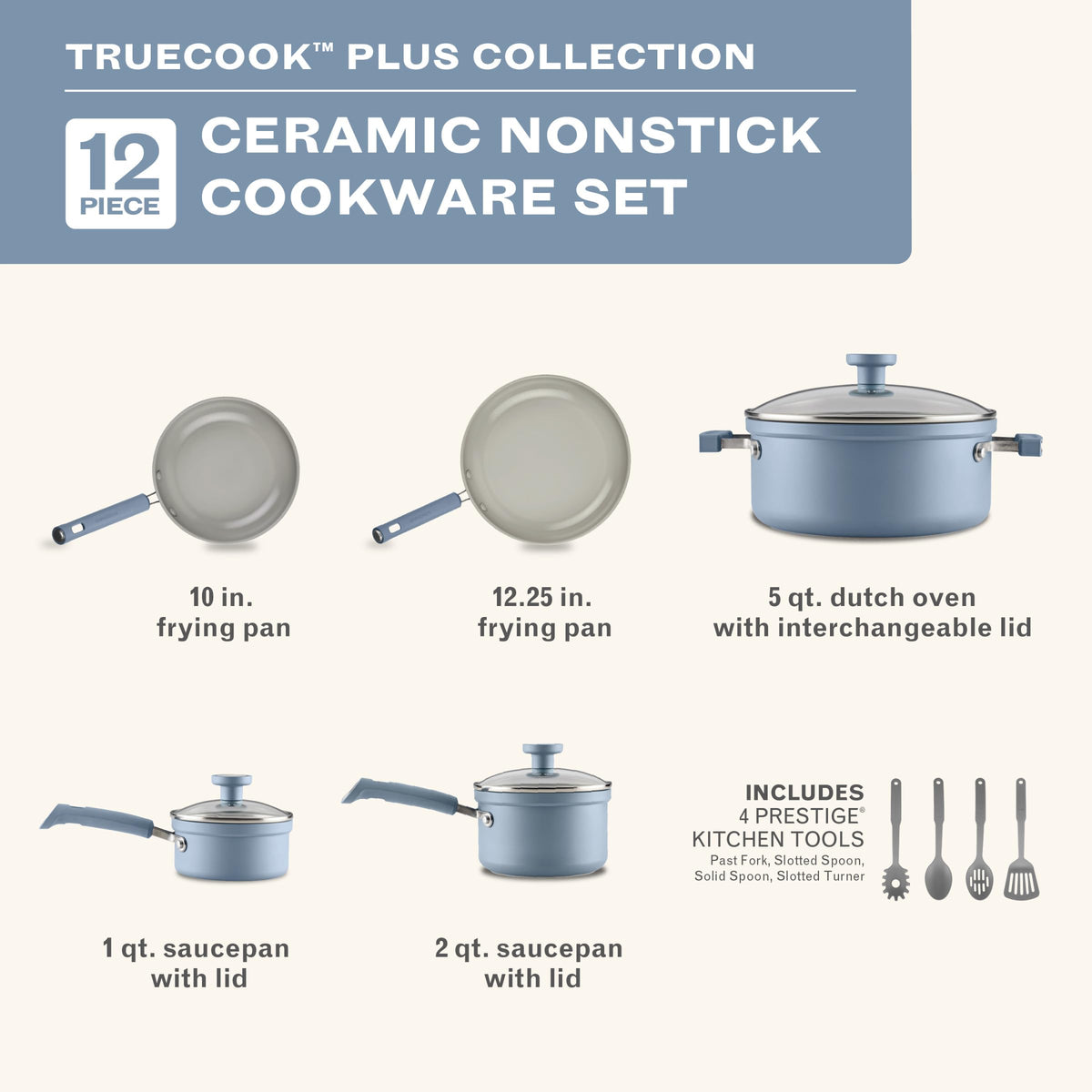 12-Piece Ceramic Cookware Set H1476