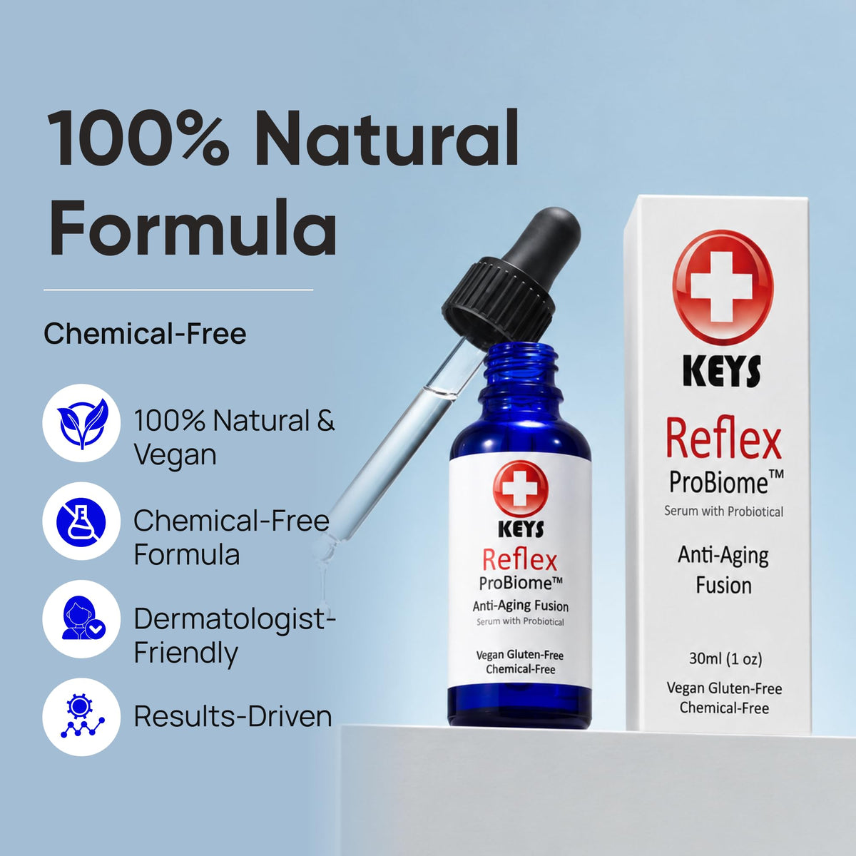 Anti-Aging Face Serum Organic Botanical Oils 1 oz B3243