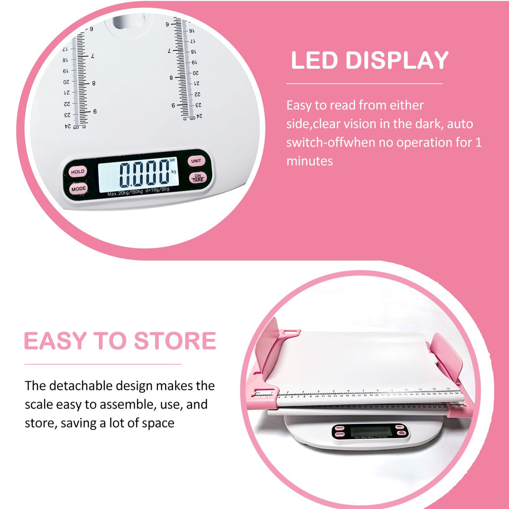 Portable Digital Pet Scale with Height Markings Z687199