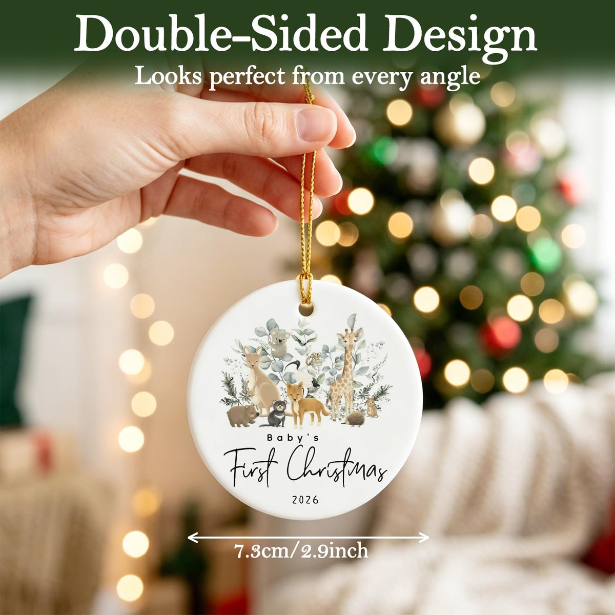 Baby First Christmas Ornament 2026 B2619