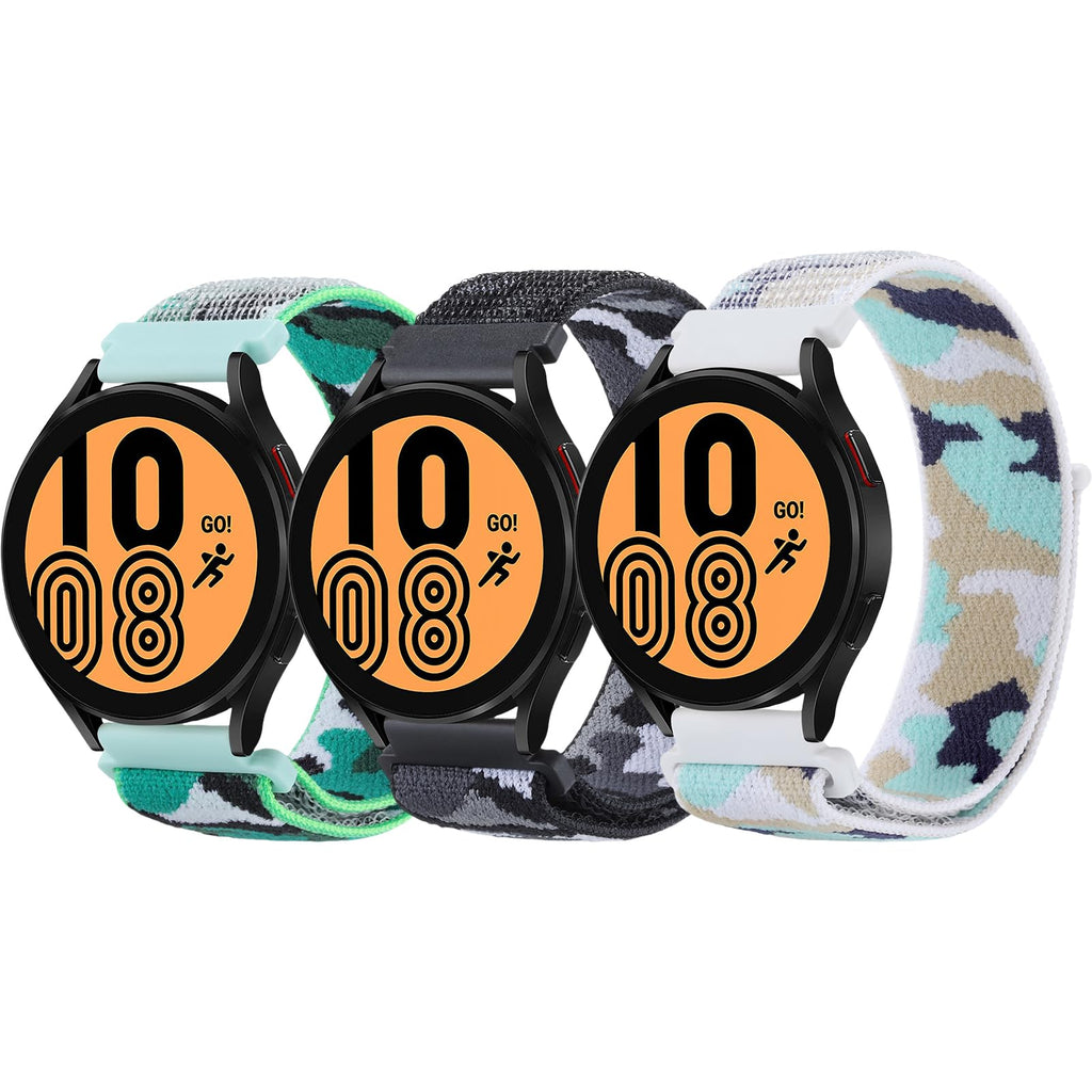 3 Pack 20mm Nylon Sport Loop Band Camouflage C8627