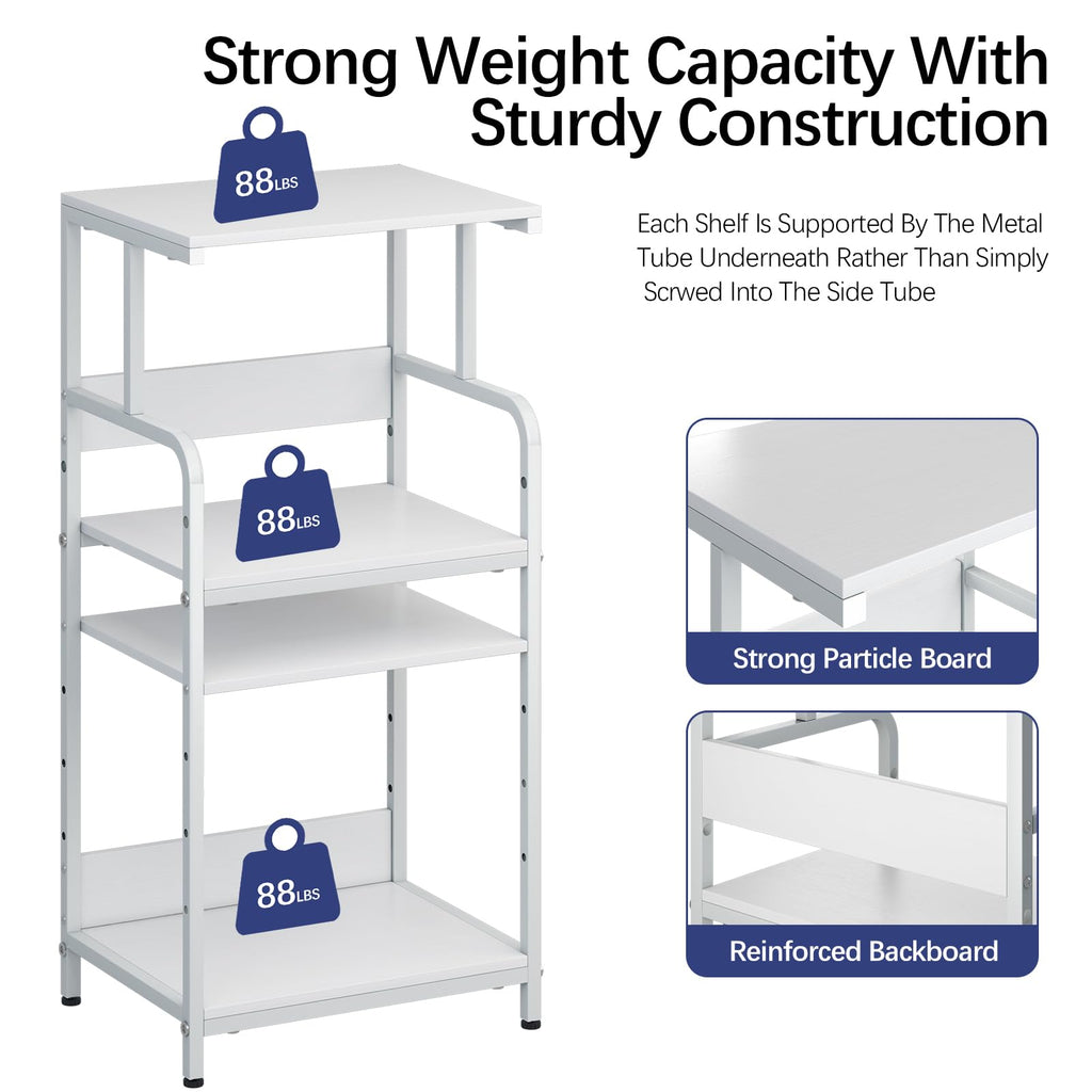4-Tier Printer Stand with Storage Shelf H435