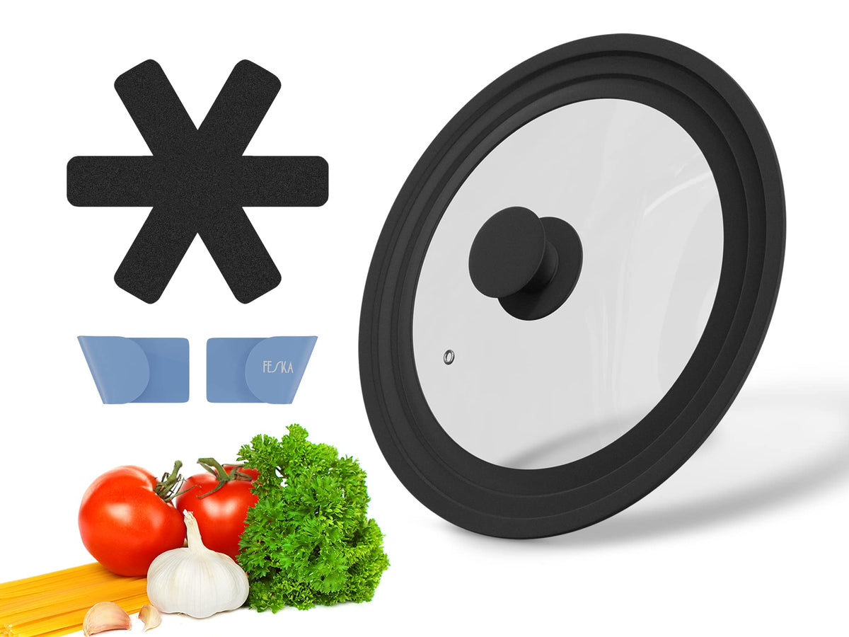 Universal Pot Lid with Lid Holder & Felt Protector W359956