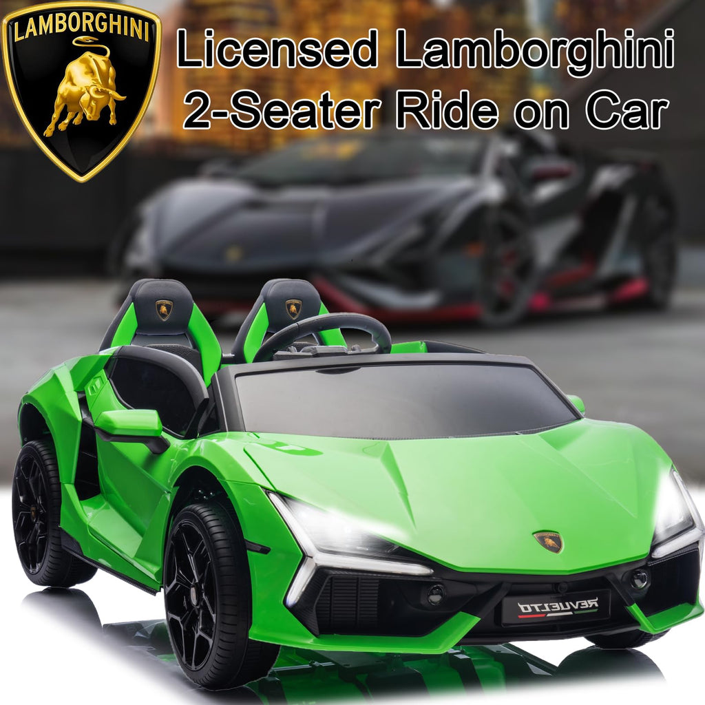 Green 24V 8Ah 2 Seater Ride On Car with Remote Control Q6080
