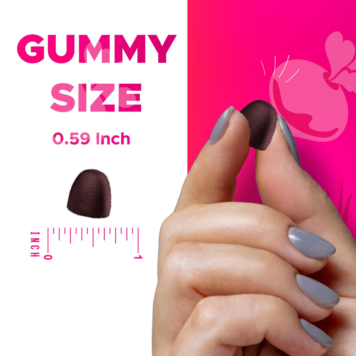 Beet Root Gummies with B6, B12, Grape Seed, Pomegranate & Nicotinamide 60 Count V73928