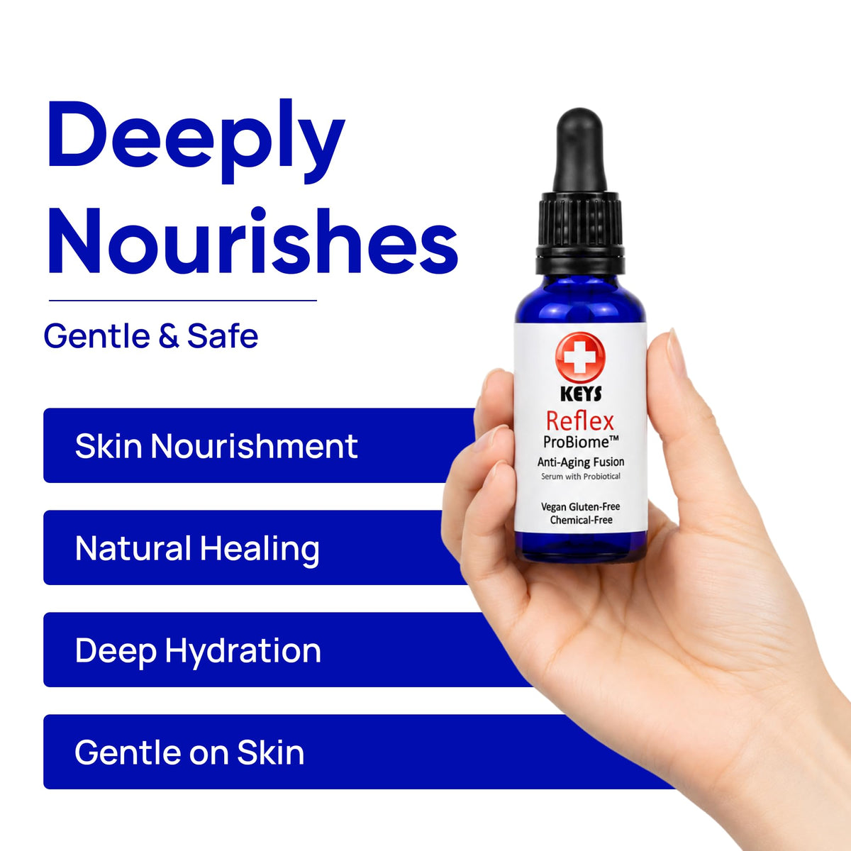 Anti-Aging Face Serum Organic Botanical Oils 1 oz B3243