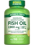 Fish Oil 2000mg 110 Softgels Lemon Flavor Y922