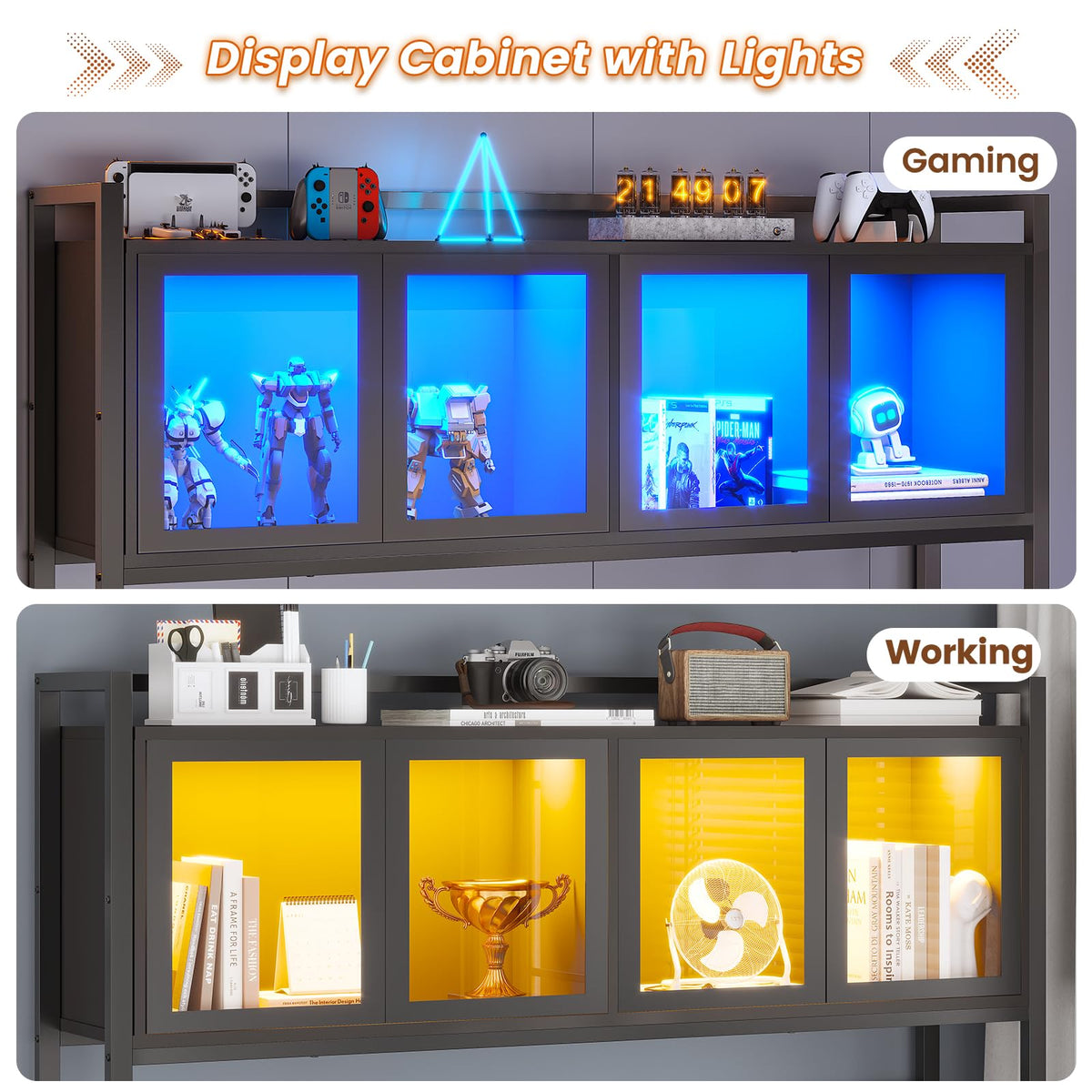 L Shaped Gaming Corner Desk with Drawers R780454