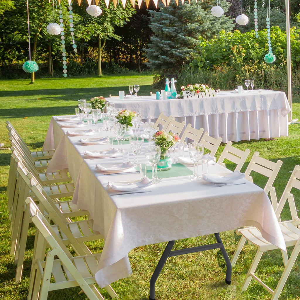 6 ft Plastic Folding Table with Carry Handle A14172