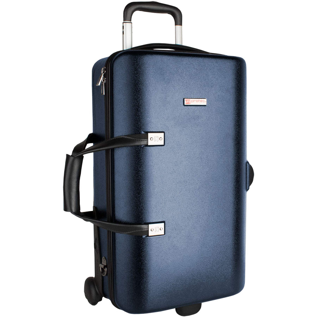 Blue Triple Trumpet Case with Wheels B812946