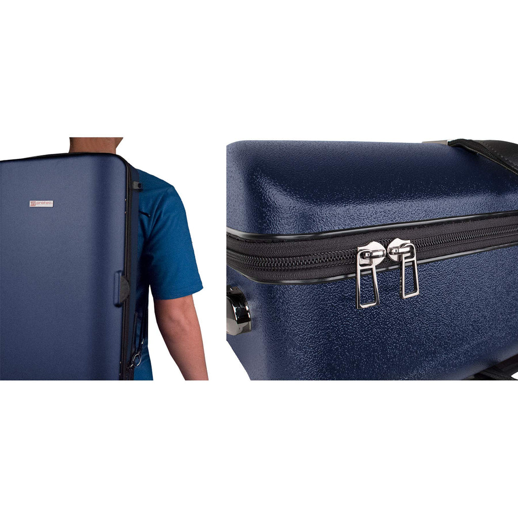Blue Triple Trumpet Case with Wheels B812946
