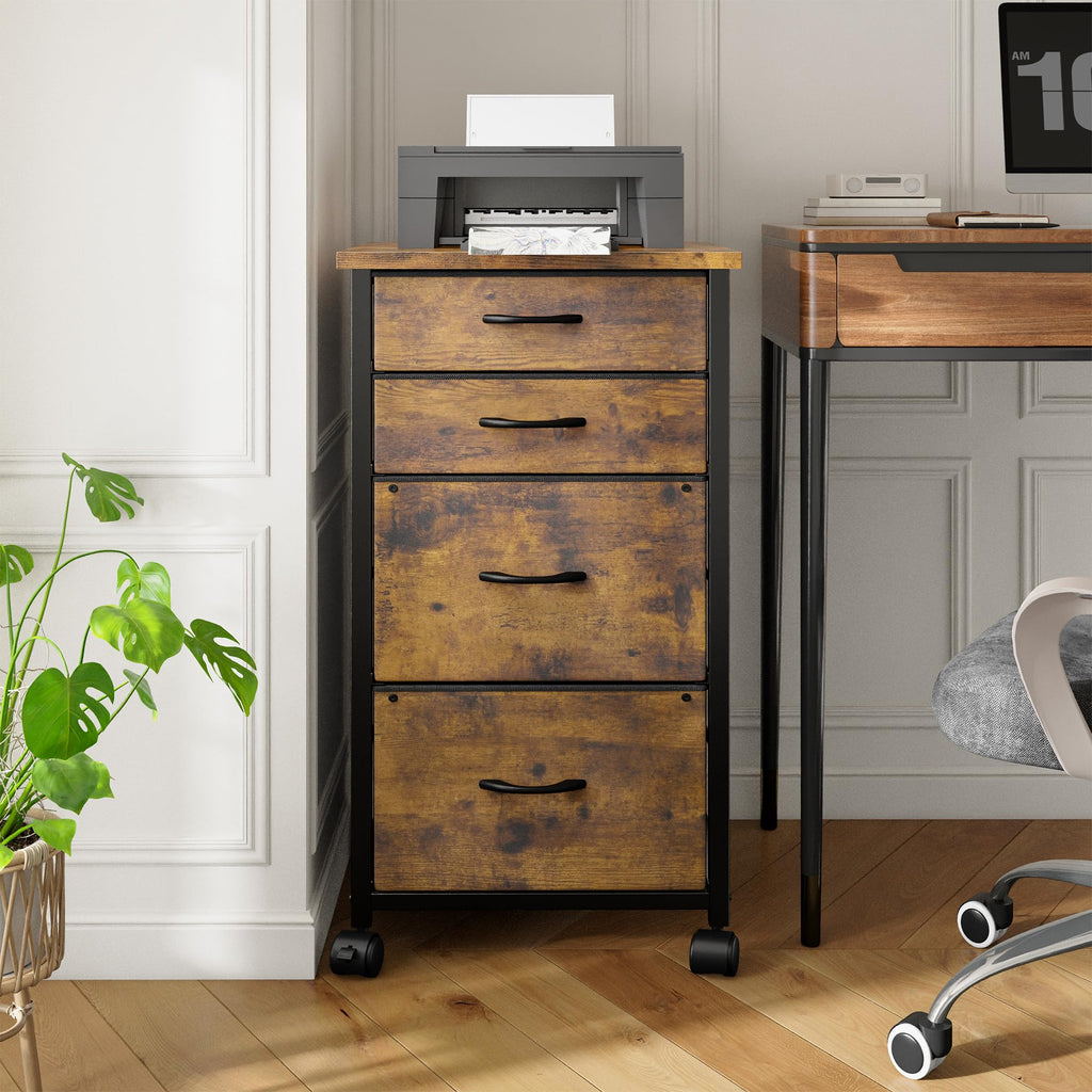4 Drawer Rolling File Cabinet J45111