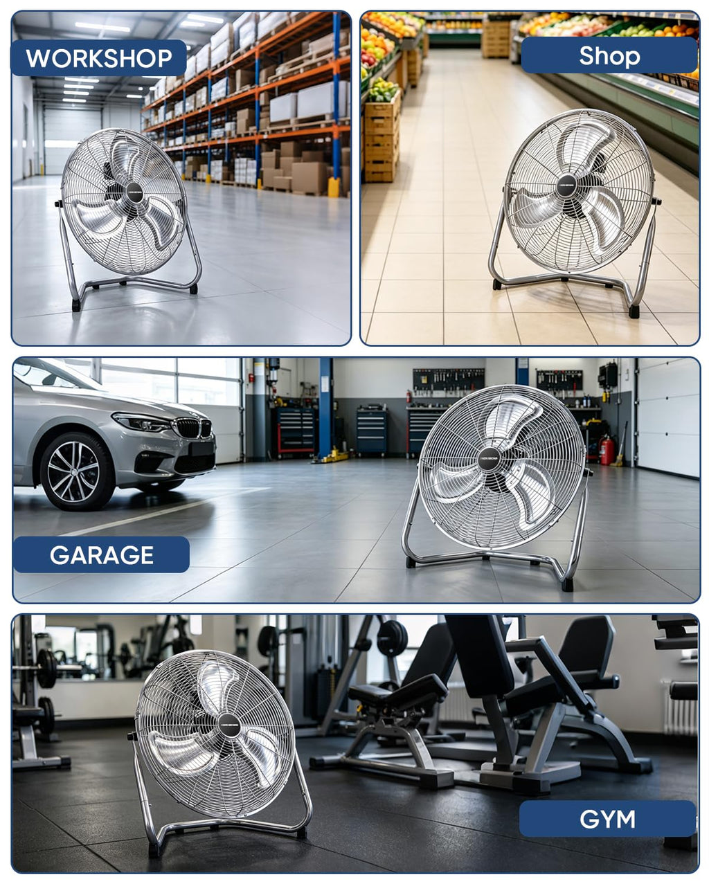 20 Inch 3 Speed Metal Industrial Fan Q855108