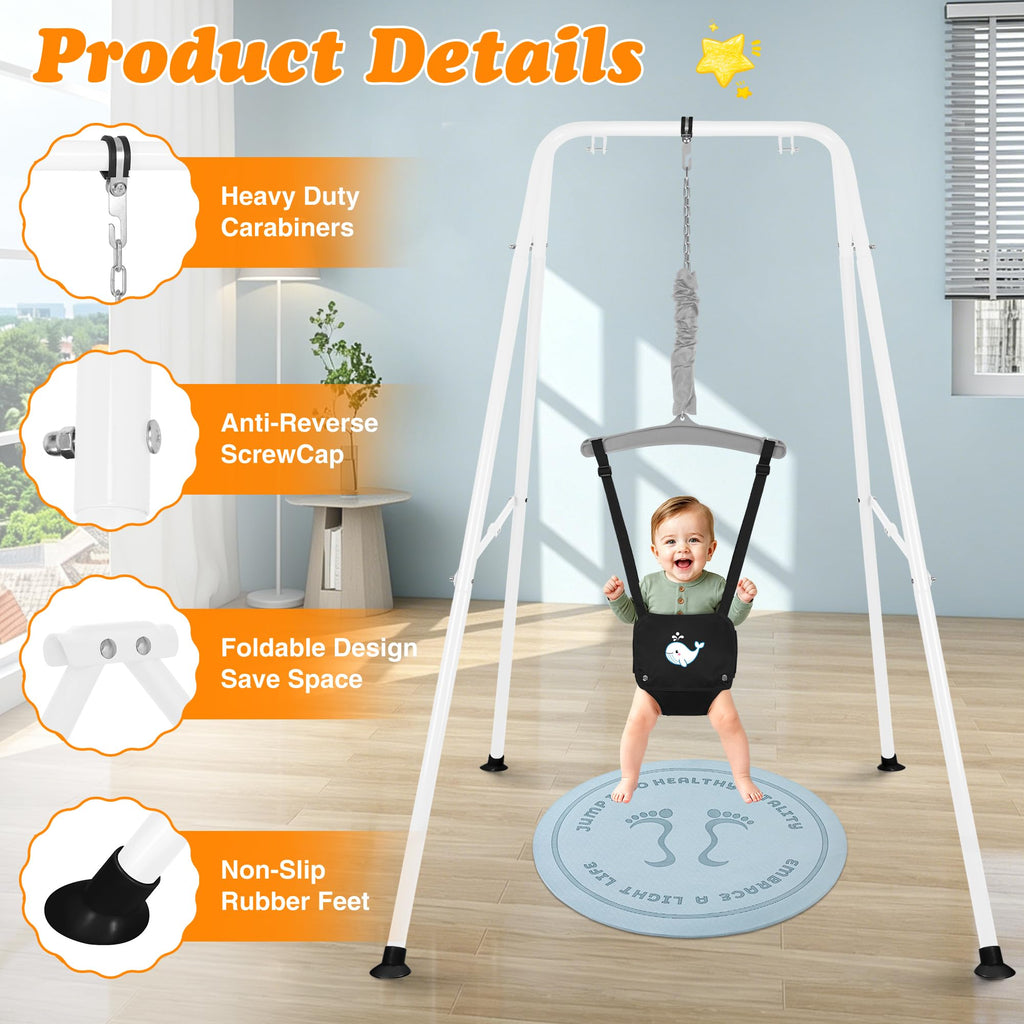 Foldable Baby Jumpers and Bouncers with Yoga Mat R8540