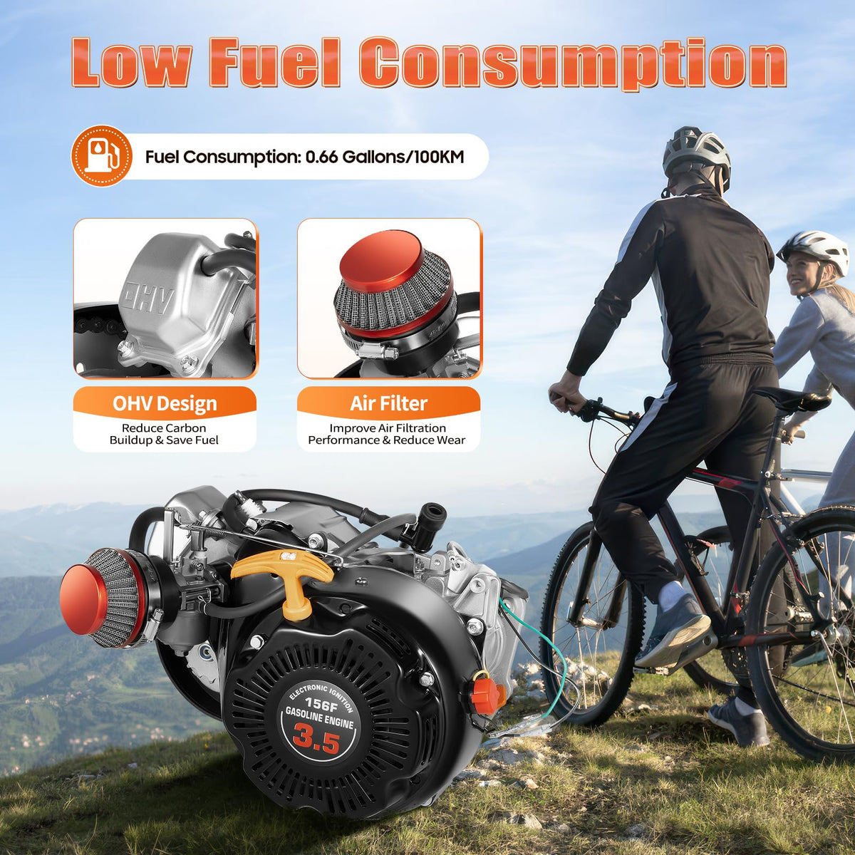 100CC 2-Stroke Gas Motorized Bike Conversion Kit C731886