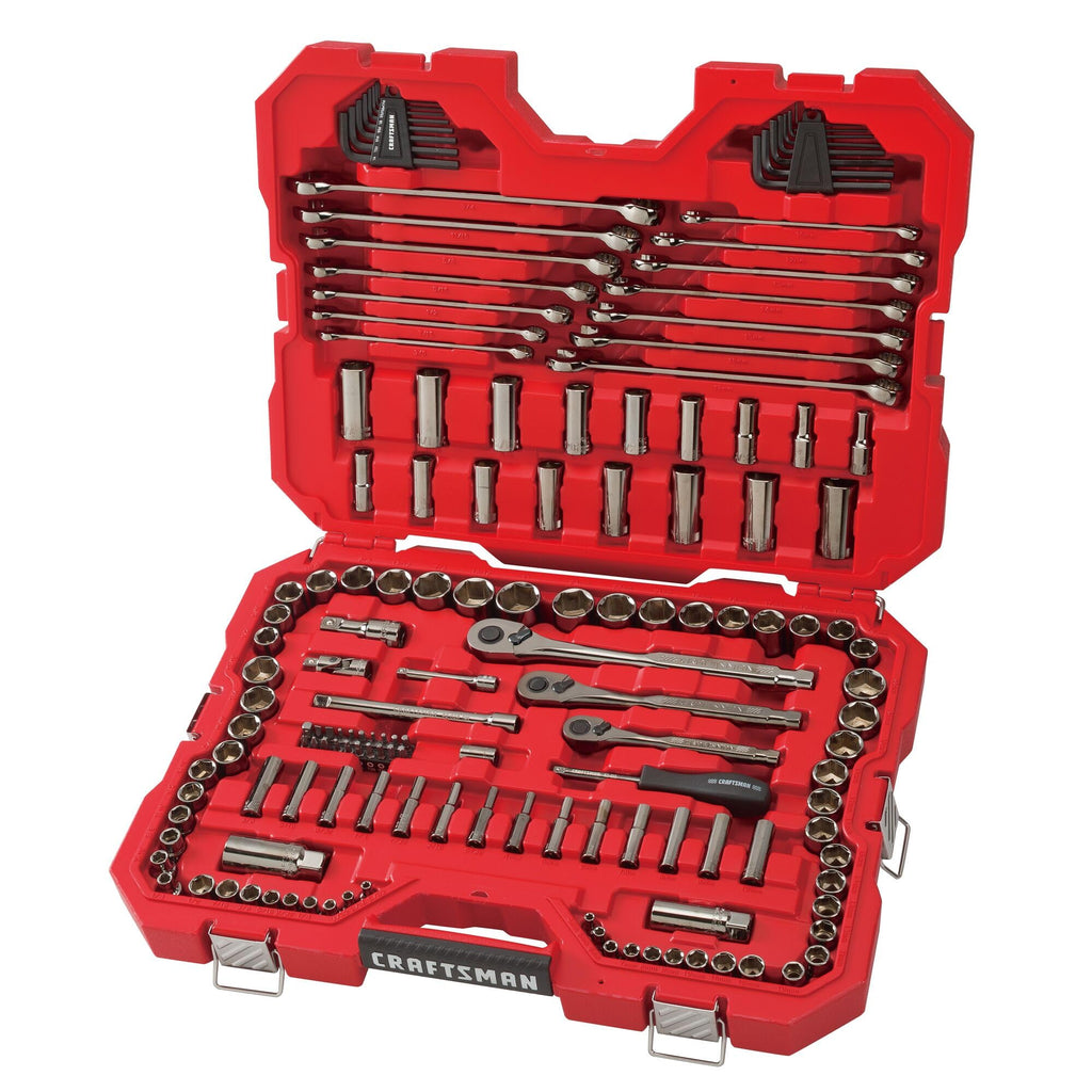 1/4" & 3/8" & 1/2" Drive SAE/Metric 150 Piece Mechanics Tool Set V7757