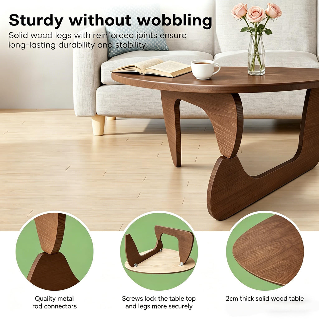 Solid Wood Triangle Coffee Table N953