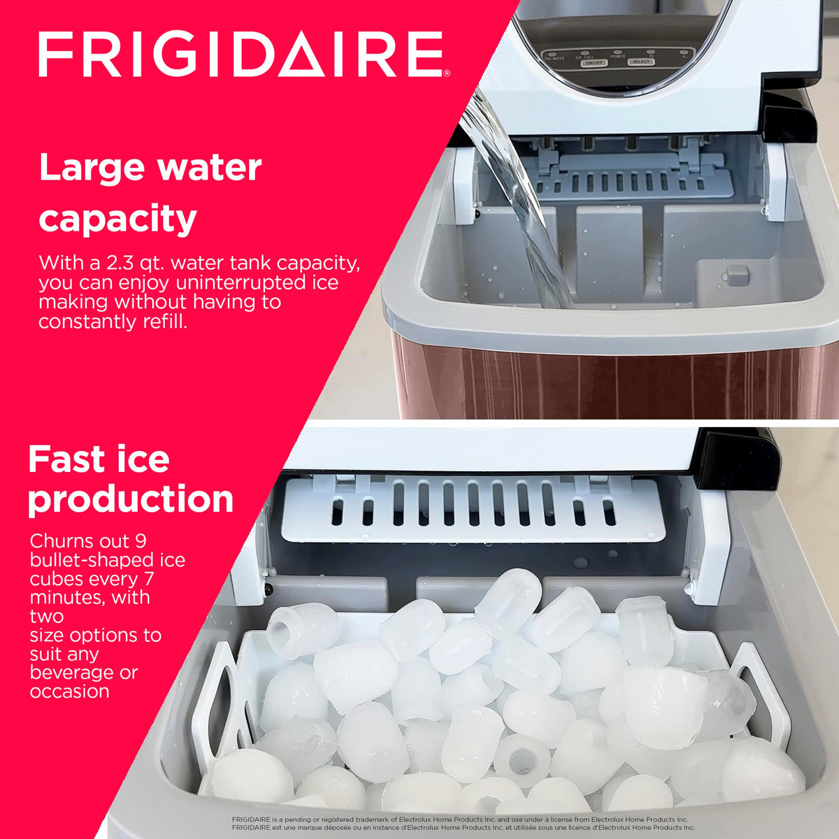 Stainless Steel Countertop Ice Maker Machine with 26 lb Capacity S48979