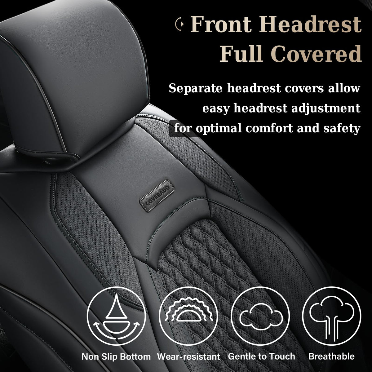 Waterproof Faux Leather Full Coverage Seat Covers G921403