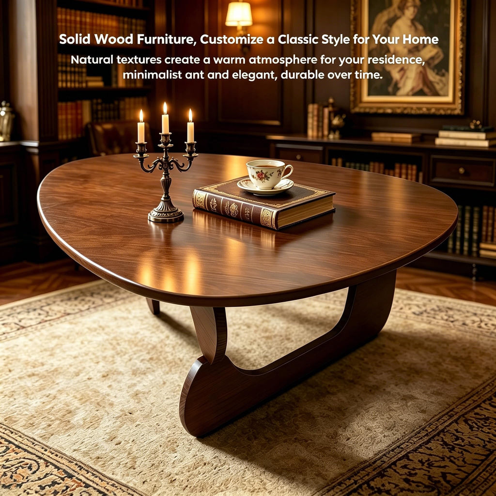 Solid Wood Triangle Coffee Table N953
