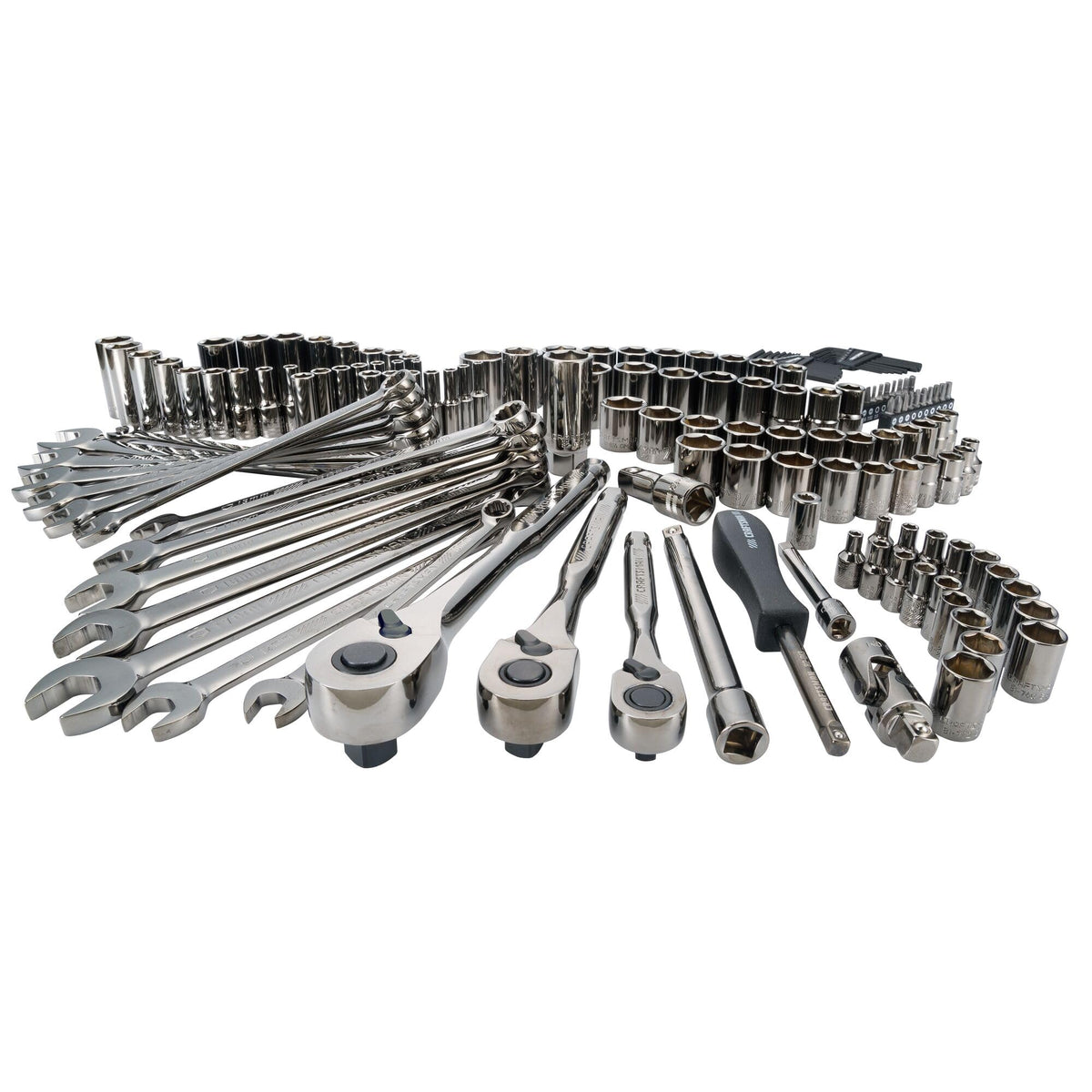 1/4" & 3/8" & 1/2" Drive SAE/Metric 150 Piece Mechanics Tool Set V7757