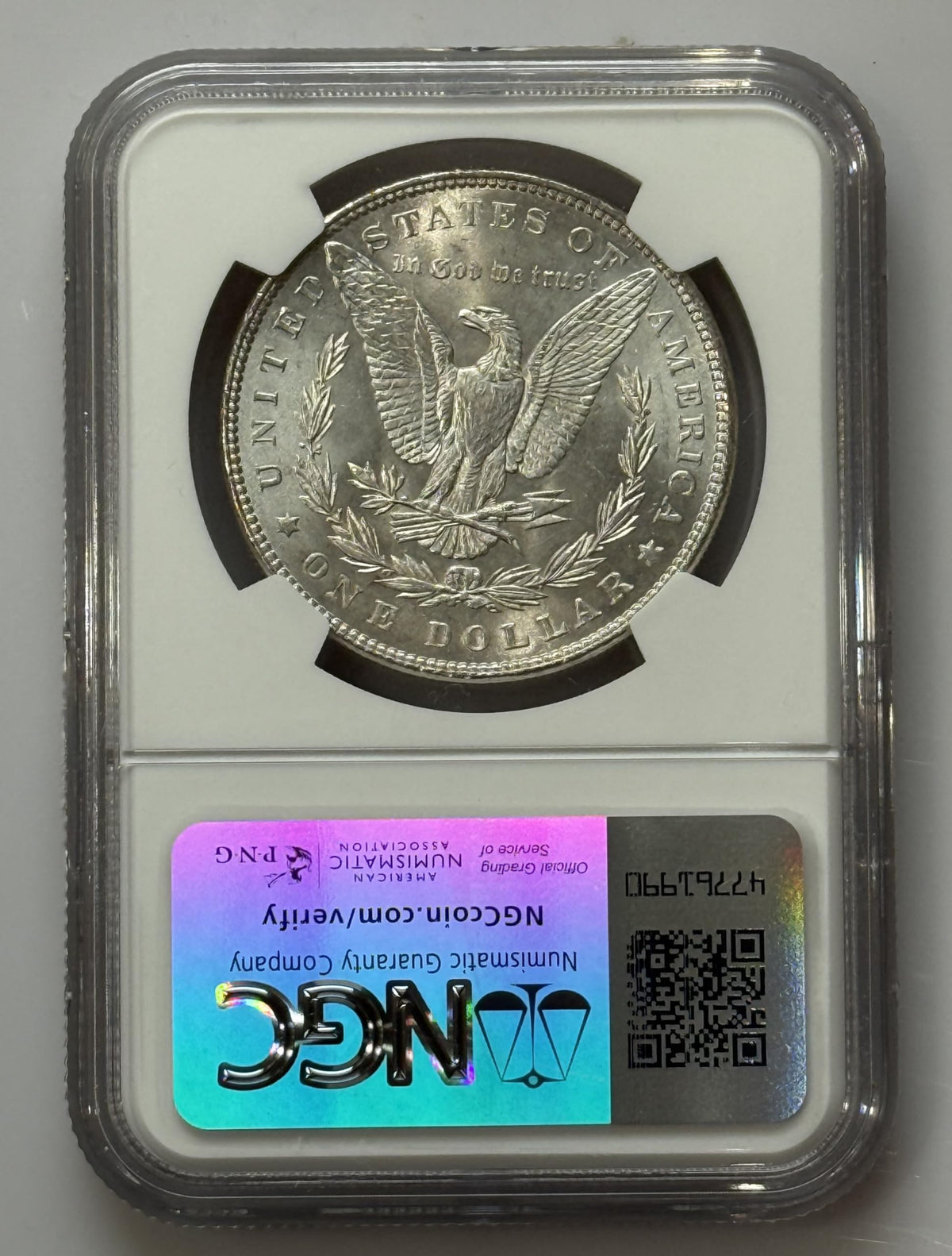 1887 Morgan Silver Dollar MS63 Graded Certified Collectible Coin P15235