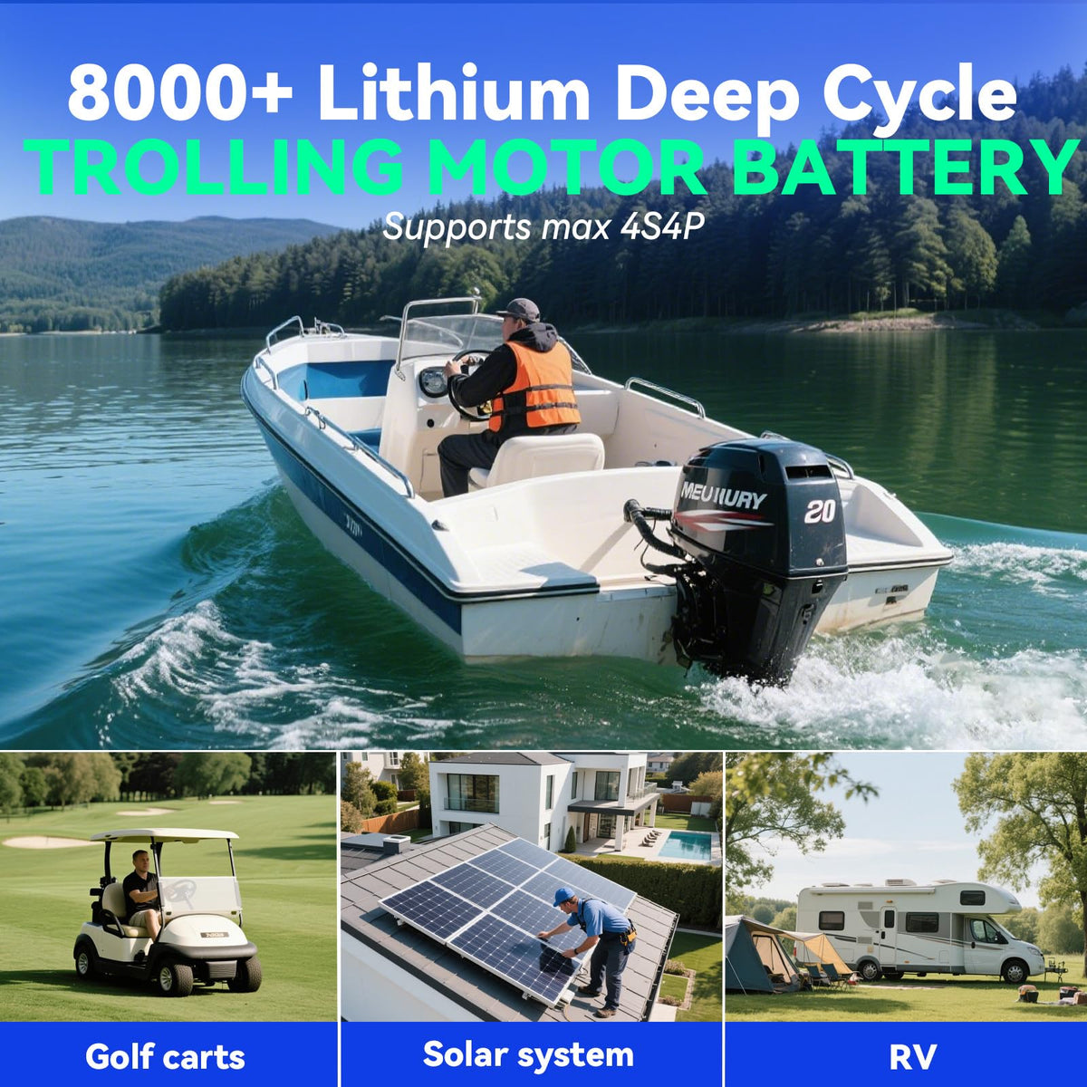 12V 100Ah LiFePO4 Battery 2 Pack J876