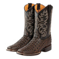 Brown Caiman Crocodile Print Leather Cowboy Boots X914