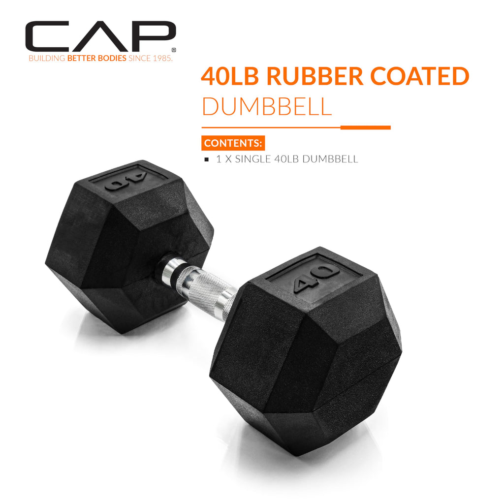 Rubber Coated Hex Dumbbell F332683