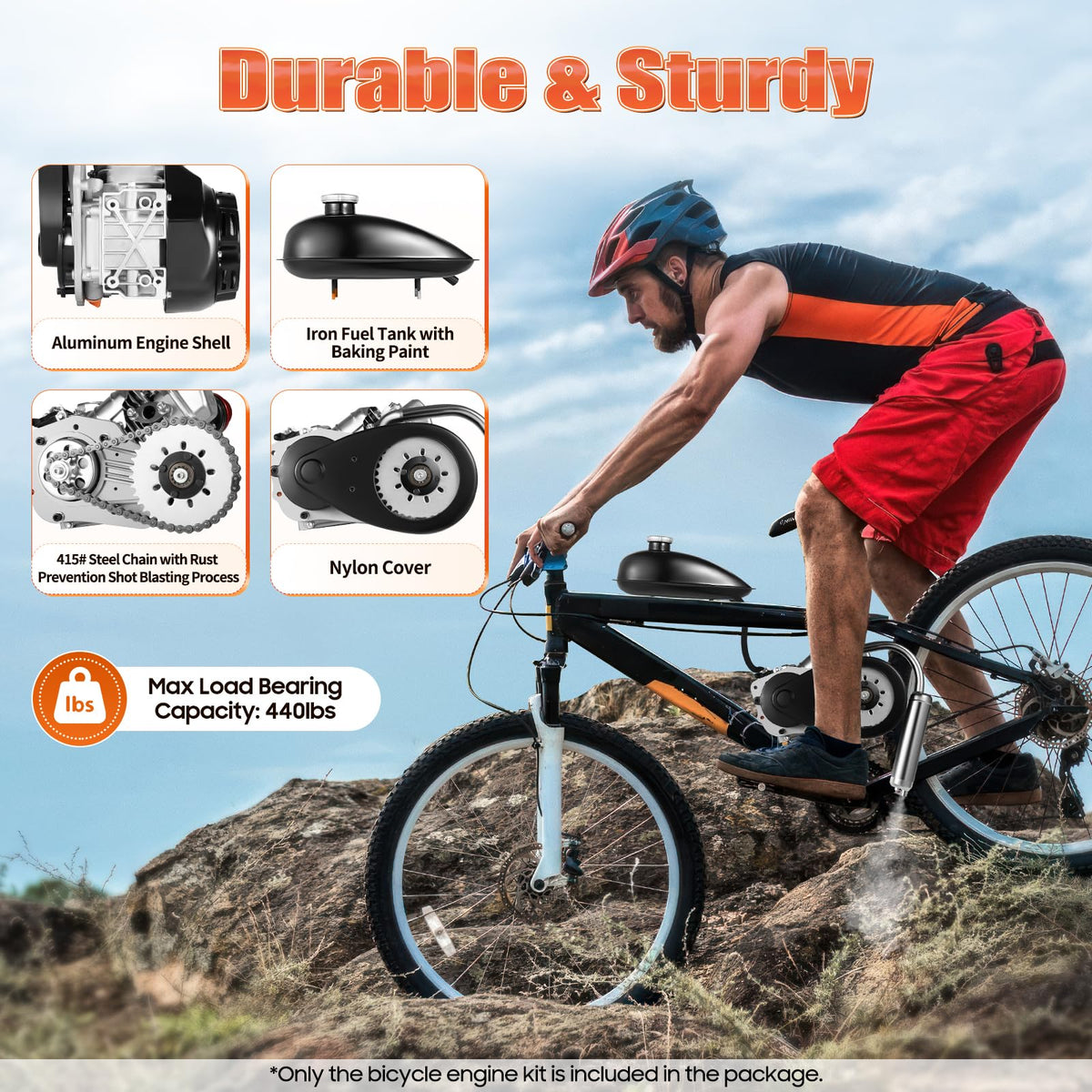 100CC 2-Stroke Gas Motorized Bike Conversion Kit C731886