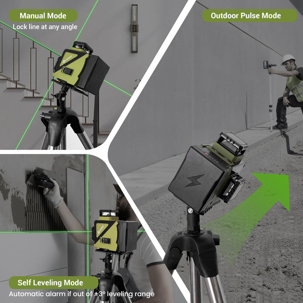 360 Self Leveling Green Laser Level with Magnetic Stand W332735