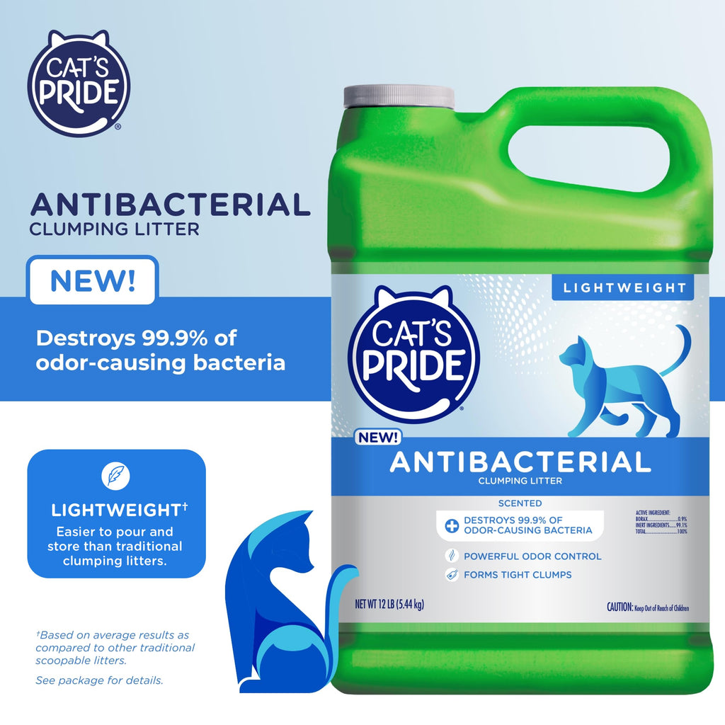 Antibacterial Odor-Eliminating Scented Cat Litter 12lb N964651
