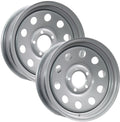15 Inch 5 Lug Silver Trailer Wheel O420