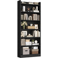 Black 7-Tier Adjustable Shelves Bookcase P205441