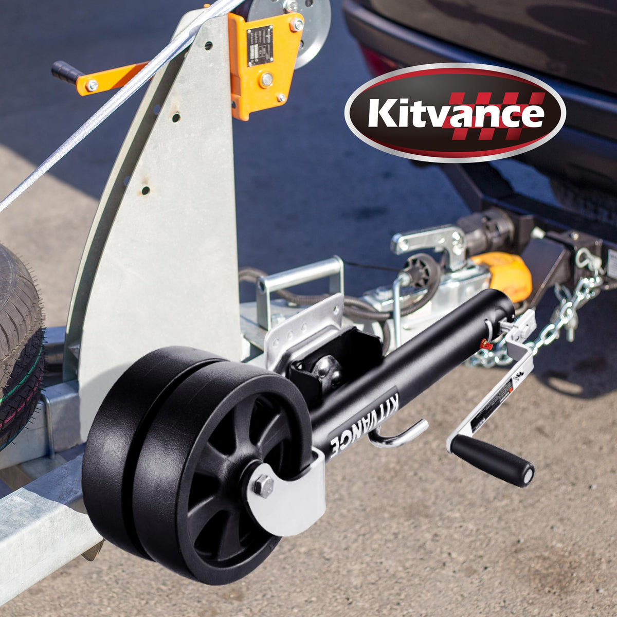 2000 lbs Boat Trailer Jack with 8" Dual Wheels S857