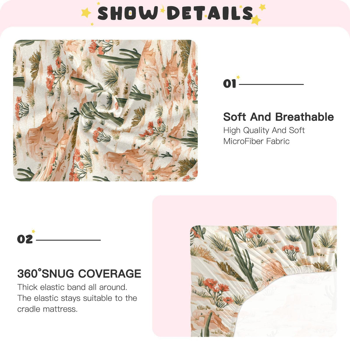 Soft Breathable Microfiber Crib Sheet X1849