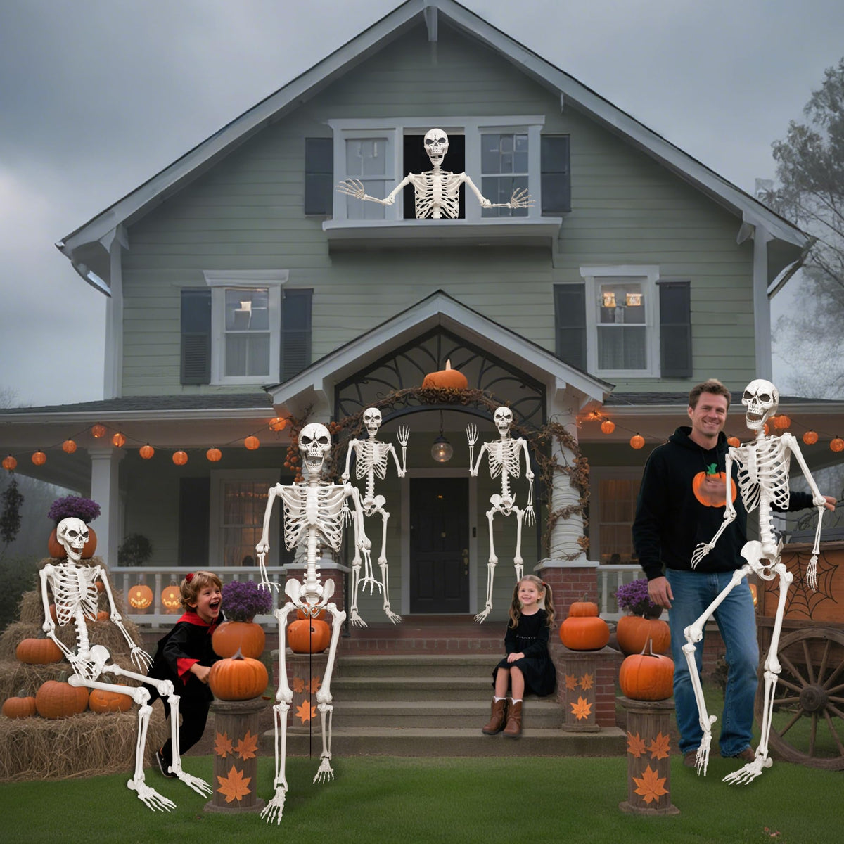 5.4ft Life Size Skeleton with Movable Joints I5121