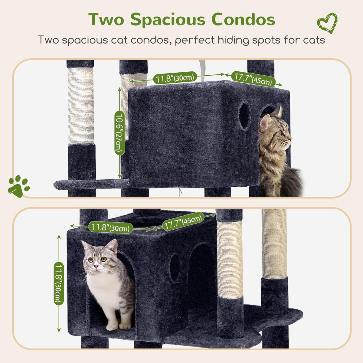 Dark Grey 83in Cat Tree F156