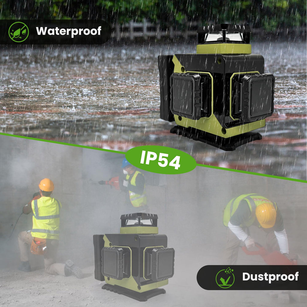 360 Self Leveling Green Laser Level with Magnetic Stand W332735