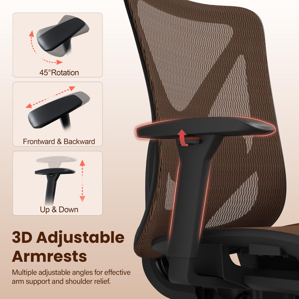 Ergonomic Mesh Office Chair with Adjustable Lumbar Support C18788